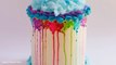 Dripping Watercolour Paint Drip Cake Tutorial- Rosies Dessert Spot