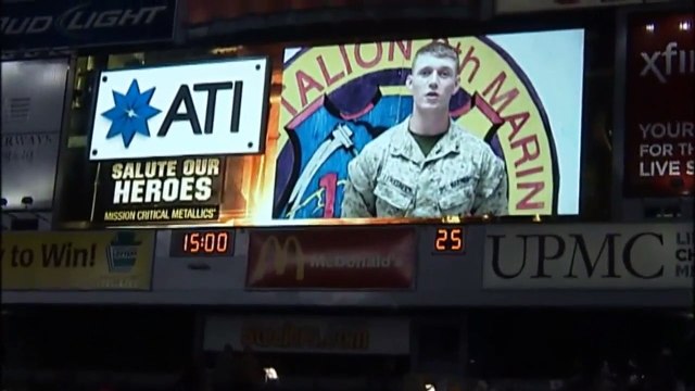 Local Marine Surprises Family with Homecoming at Steelers Game