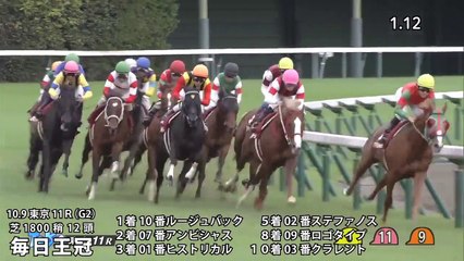 2016年 天皇賞・秋の参考レース映像