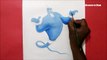 How to draw Genie cartoon charer from Aladdin
