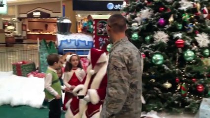 Jackson Serviceman Surprises his Children at Ocean County Mall