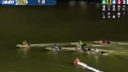 アナウンスも絶句。最終レースで危険な事故！危な過ぎる！競艇・ボートレース事故！