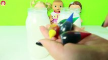 Cómo Hacer Leche De colores y sabores para muñecas Baby Alive y Bebés Mundo de Juguetes