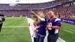 Soldier surprises his wife and daughter at a Minnesota Vikings football game