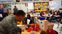 Soldier Surprises Sons with Homecoming at Gautier School
