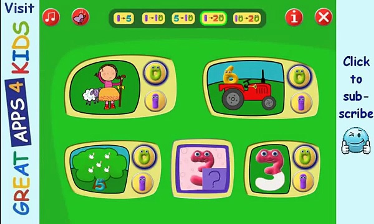 Numberjacks | Numbers and Counting up to 20 App for Kids - video ...