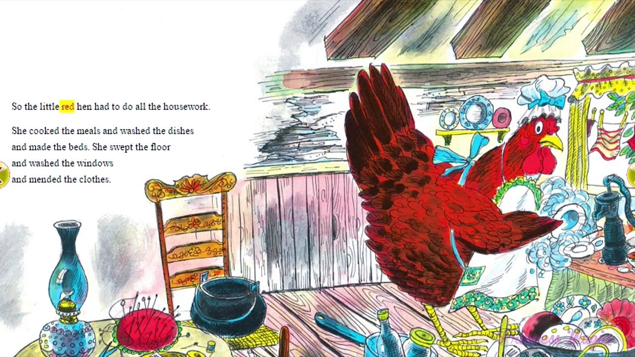 ♡ The Little Red Hen - Great Educational Storybook For Little Children English