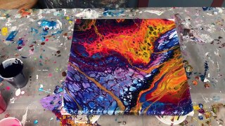 Acrylic Pour Painting: A Dirty Pour And The Save Yourself Swipe