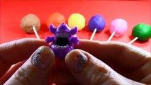 7 Surprise Egg Play Doh Lollipops! Mario Crashlings Disney Monster High Teenage Mutant Ninja Turtles