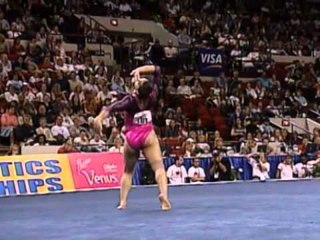 Liz Tricase - Floor Exercise - 2003 U.S. Gymnastics Championships - Women - Day 1