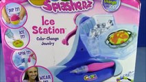Color Splasherz Ice Station! DIY Color Changing Jewelry & Beads! Blind Bag Surprise!