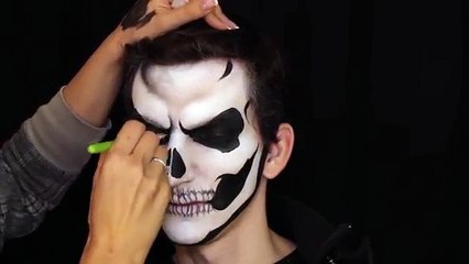 Realistic Skull — Halloween Makeup and Face Painting Tutorial