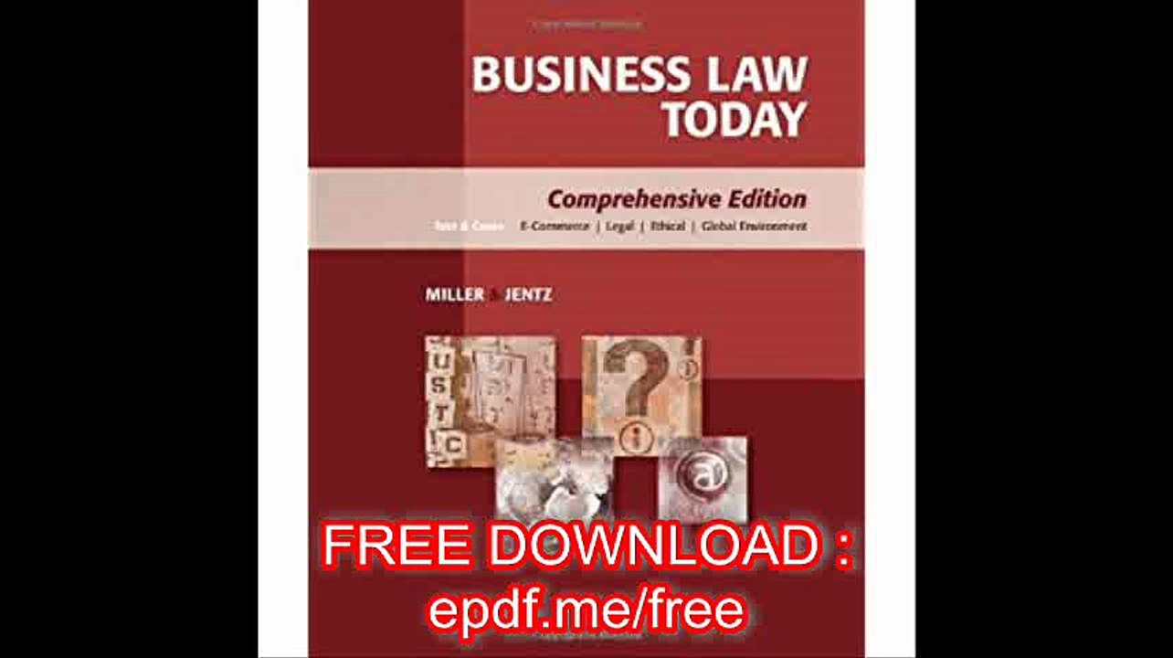 Business Law Today Comprehensive