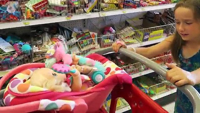 Shopping with Baby Alive Back to School Shopping at Target with Baby Go Bye Bye