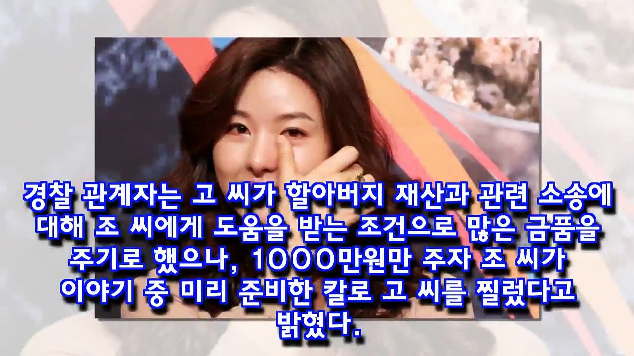 송선미 남편 사망 충격..조부 유산 소송 시비