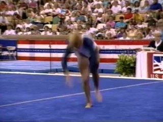 Download Video: Brandy Johnson  Floor Exercise - 1989 U.S. Gymnastics Championships - Event Finals