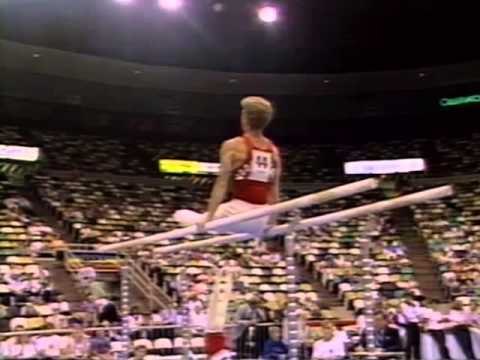 Conrad Voorsanger Parallel Bars - 1989 U.S. Gymnastics Championships - Event Finals