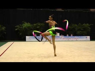 Gabrielle Lowenstein - Ribbon Finals - 2013 U.S. Rhythmic Championships