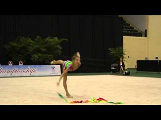 Natalie Bourand - Ribbon - All Around Final - 2013 U.S. Rhythmic Championships
