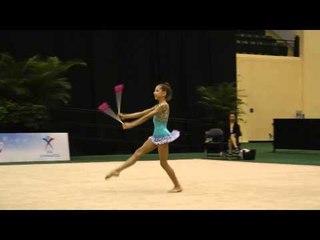 Natalie Bourand - Clubs - All Around Final - 2013 U.S. Rhythmic Championships