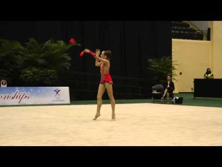 Camilla Feeley - Clubs - All Around Final - 2013 U.S. Rhythmic Championships