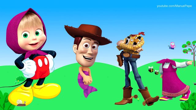 Cabeças Trocadas Mickey Mouse Bubble Guppies Xerife Woody Masha Wrong Heads