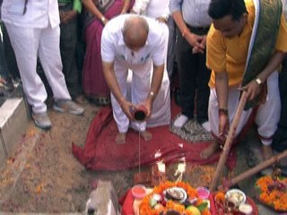 GUJARAT NEWS : IN GANDHINAGAR AT KALOL NANDASAN OVER BRIDGE OPENING BY GUJARAT DY CM BY NITIN PATEL