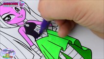 My Little Pony Coloring Book MLP EG Aria Blaze Colors Episode Surprise Egg and Toy Collector SETC