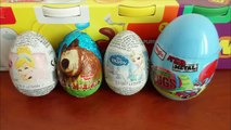 Surprise Eggs - Disney Princess, Frozen Goblin, Masha and the Bear Airplane, Motorcycle