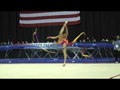Heather Chan - Ribbon Final - 2014 USA Gymnastics Championships