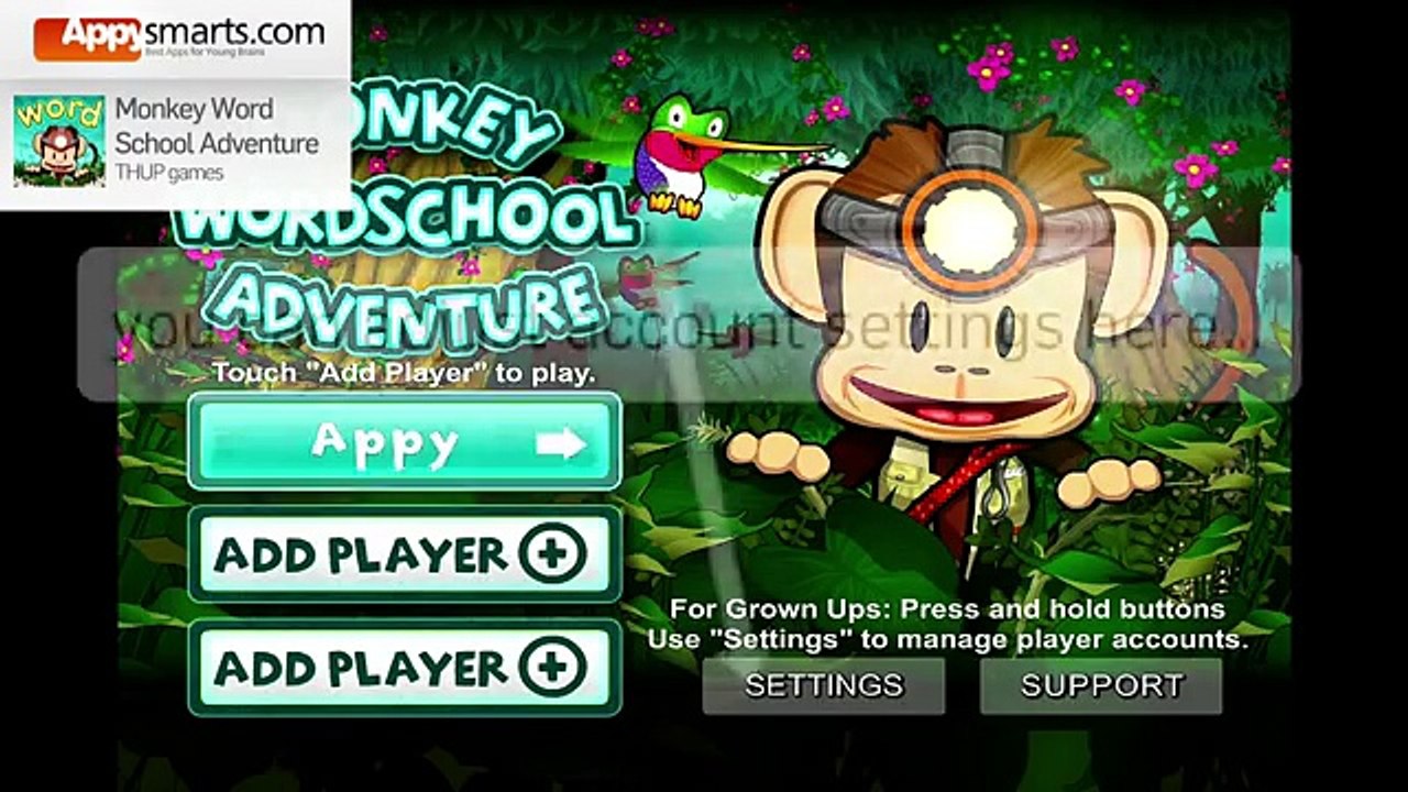 Monkey Word School Adventure - gameplay video