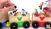 Disney Jr. Mickey Mouse Clubhouse & Friends Wood Train Play Set / Kinder Chocolate Egg Toy Surprise