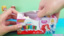 LIMITED Edition Disney Princess Kinder surprise eggs Unboxing, Belle, Aurora toy surprises