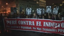 Cientos de peruanos protestan contra eventual indulto a Fujimori -