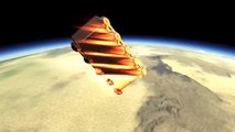 Kerbal Space Program (KSP). БТР падает с орбиты. Fall from orbit.