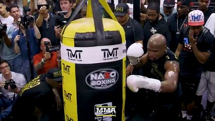 Floyd Mayweather Media Workout (Complete) - MMA Fighting