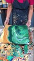 Acrylic Paint Pouring: Double Dirty Landscape Technique