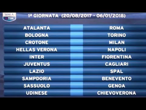 Napoli - Serie A 2017-2018, il calendario degli azzurri (27.07.17)