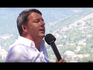 Agerola (NA) - Renzi a M5S su abolizione vitalizi: "Rivendico copyright" (29.07.17)