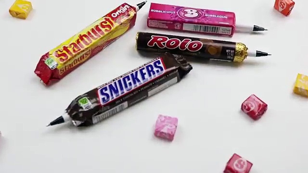 DIY Crafts: 4 Easy DIY Candy Pens - Cool & Unique Craft Tutorial