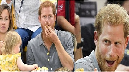 Toddler steals popcorn from Prince Harry and his reaction is amazing