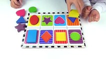 Shape Puzzle Sorter learning with Toddler Kids Wood toys | LittleHands