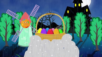 Halloween Surprise Eggs for Learning Colors Part 1 - Animated educational Halloween video for kids
