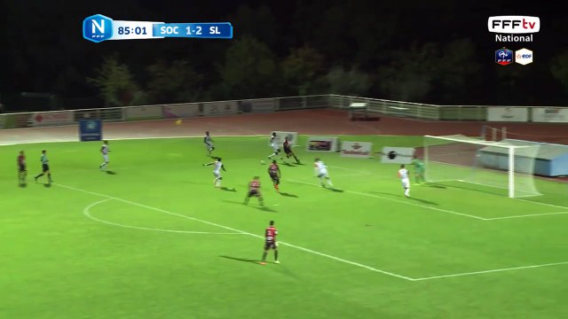 Egalisation de Cholet. But de FARINA. Très bon travail de BOSSETI qui transmet le balon ensuite à FARINA dans la surface pour ajuster une belle frappe dans les filets.