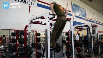 More Pull Ups with Super U.S. MARINE _ Muscle Madness-jR1LvnYRHa8