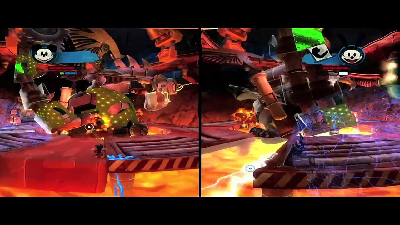 Mickey and Oswald battle Disney parade float in Epic Mickey 2: The Power of Two