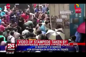 Estampida en estación de trenes deja 22 muertos y 32 heridos en la India