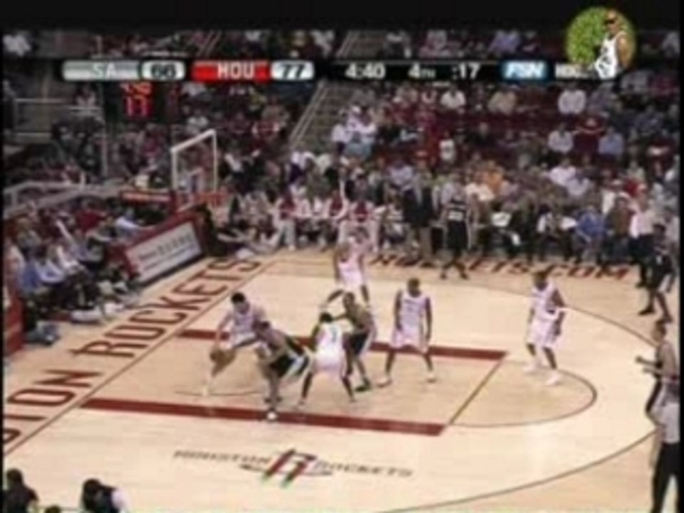 Manu Ginobili dunk over the Yao Ming In Hes Face