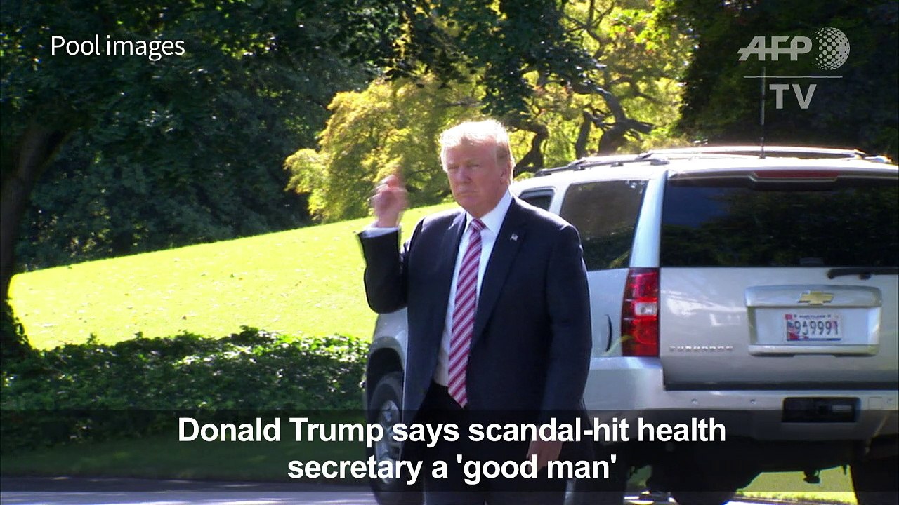 Trump says scandal-hit Price is a 'good man'