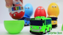 Surprise Eggs, Kinder Surprise TAYO CARS 2 Lightning McQueen Disney Pixar